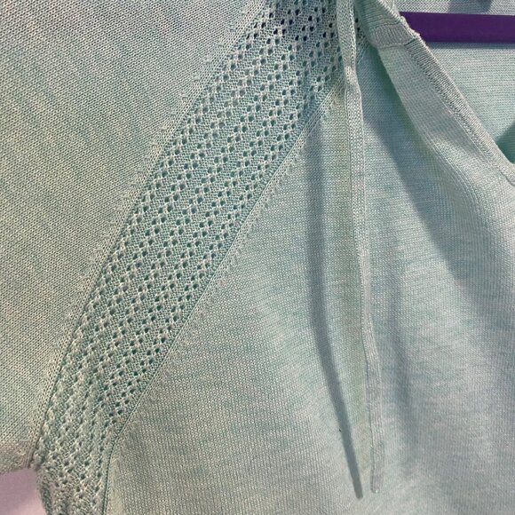 Athleta Evergreen Hoodie Sweater in Paradiso Blue Size S - Picture 3 of 8